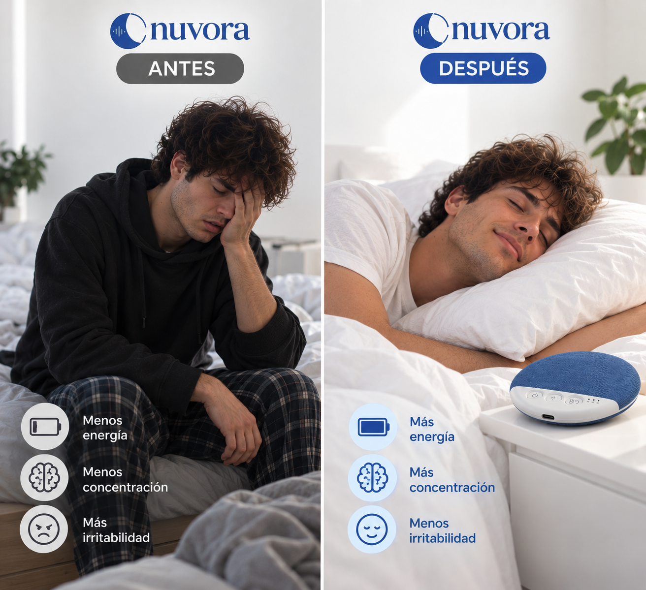 Altavoz de Almohada para Dormir Mejor.